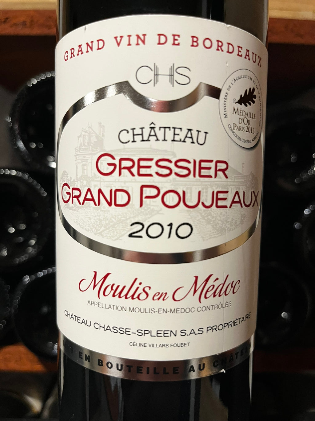 Chateau Gressier Grand Poujeaux, Moulis 2010