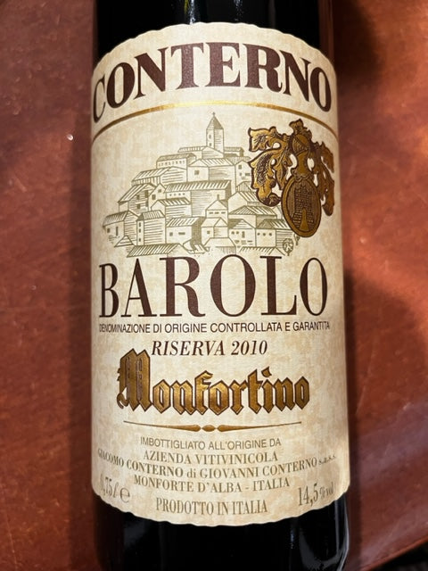 Giacomo Conterno Barolo Monfortino 2010 - OWC med 3 flasker
