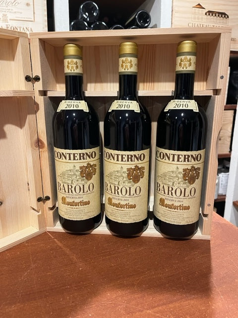 Giacomo Conterno Barolo Monfortino 2010 - OWC med 3 flasker